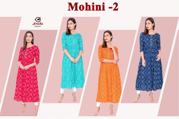 Krisha Mohini Vol 2 Cambric Cotton Printed Designer Exclusive Kurti collection